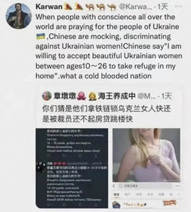 口嗨“收留乌克兰美女”的恶俗言论，是谁把锅甩给国人？