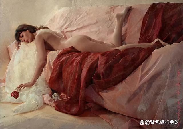 油画中的女性模特人体艺术表现了艺术家对美的独特理解和追求