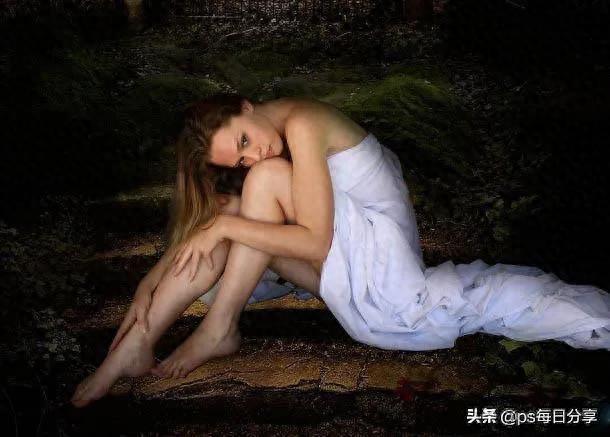 PS教程：photoshop合成夜间性感美女 ，新手也能轻松学会!