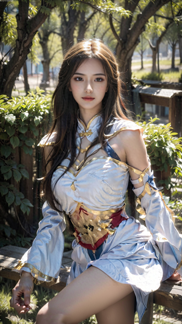 小花猪Ai绘画！CosPlay来啦！米娜扮演王者荣耀露娜！这身材够格