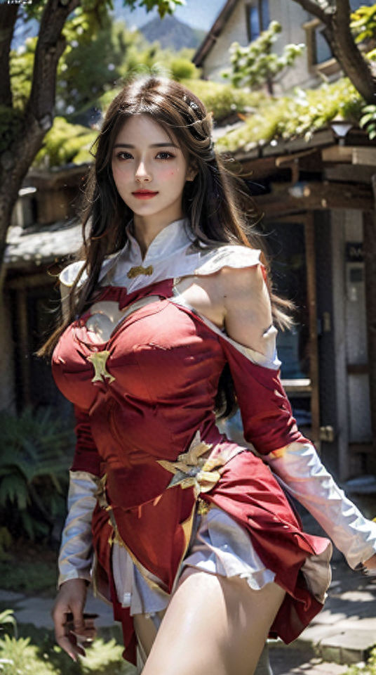 小花猪Ai绘画！CosPlay来啦！米娜扮演王者荣耀露娜！这身材够格