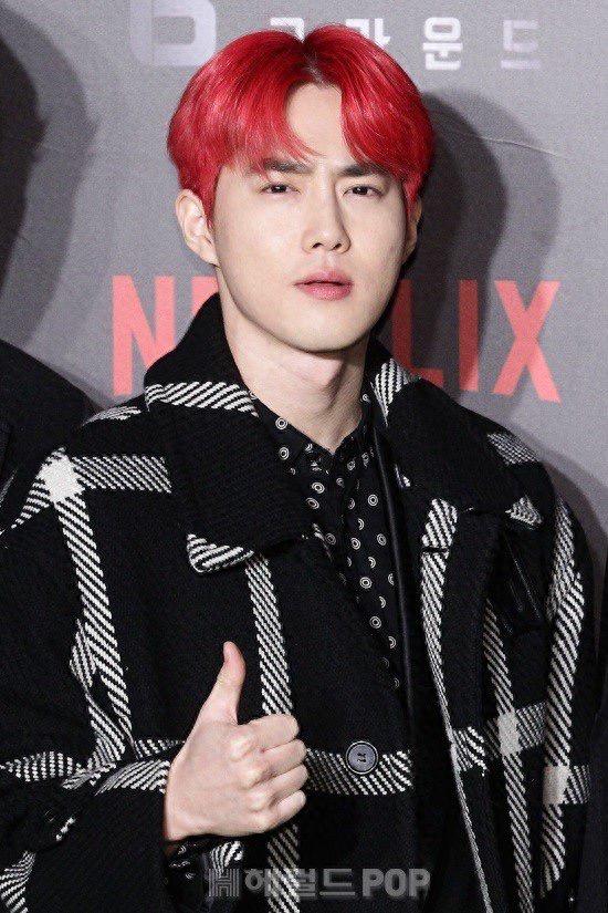 「EXO」「新闻」191202 EXO亮相Netflix电影《鬼影特攻：以暴制暴》绿毯活动