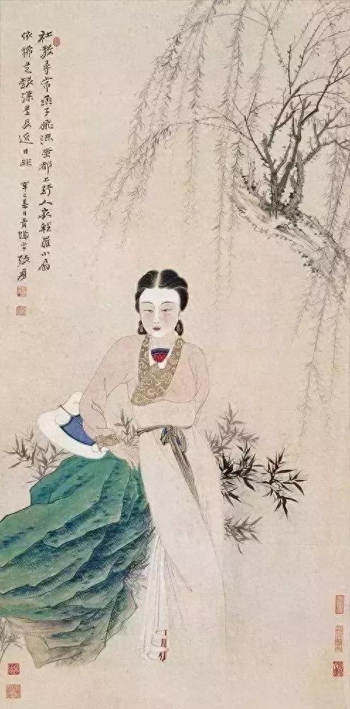 艺视角｜张大千：哪些高颜值美女值得暗恋？