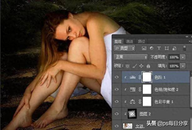 PS教程：photoshop合成夜间性感美女 ，新手也能轻松学会!