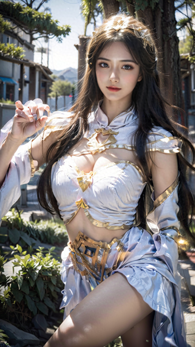 小花猪Ai绘画！CosPlay来啦！米娜扮演王者荣耀露娜！这身材够格