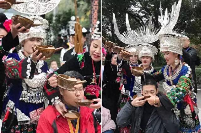 千人长桌宴，最美苗族女神！在西江过苗年，没见过的热闹和佳肴！