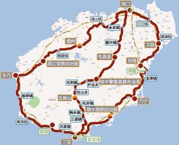 海南环岛旅游公路通车，环游一圈不到1000公里：打卡100个景点