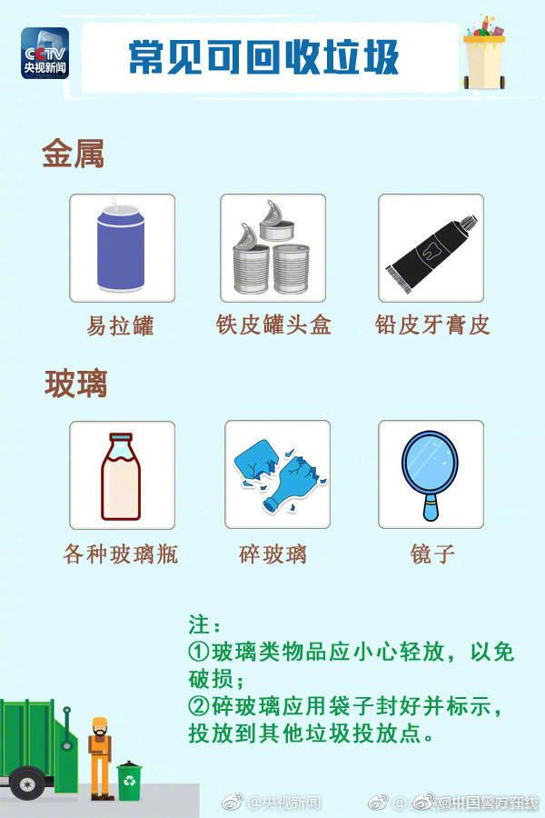 可回收物、有害垃圾、厨余垃圾……垃圾分类指南了解一下