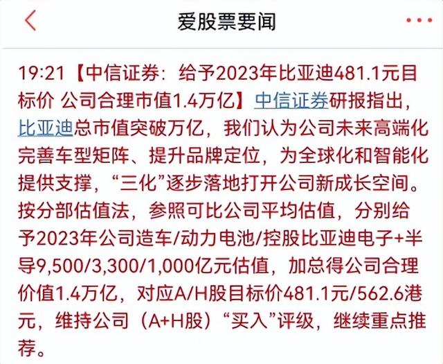 券商继续吹比亚迪，今晚美股又大跌了