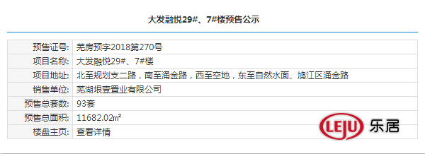 拿证速递：大发融悦东方294套住宅6间商业12月23日开盘