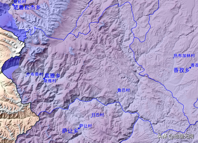 西藏阿里地区地图，看离边境最近的乡镇（中印边境中段）