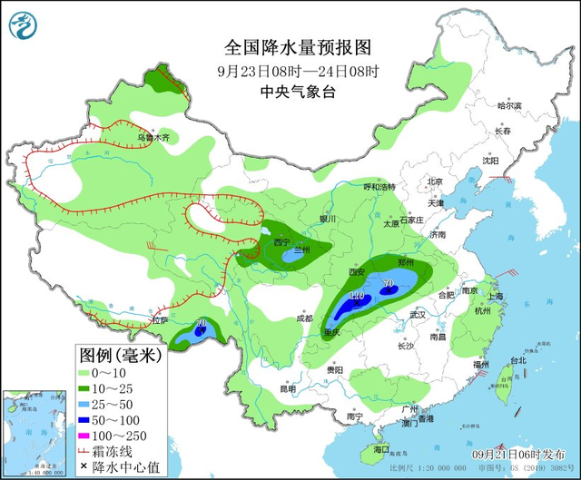 大风降温、暴雨将袭多地！未来三天全国降雨分布图→