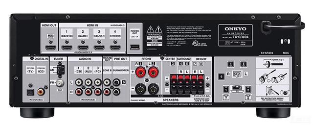 「推荐」OnKyo（安桥）TX-SR494：可能是最具性价比的入门功放（之一）