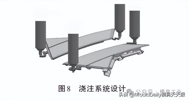 汽车玻璃窗装饰板模具设计