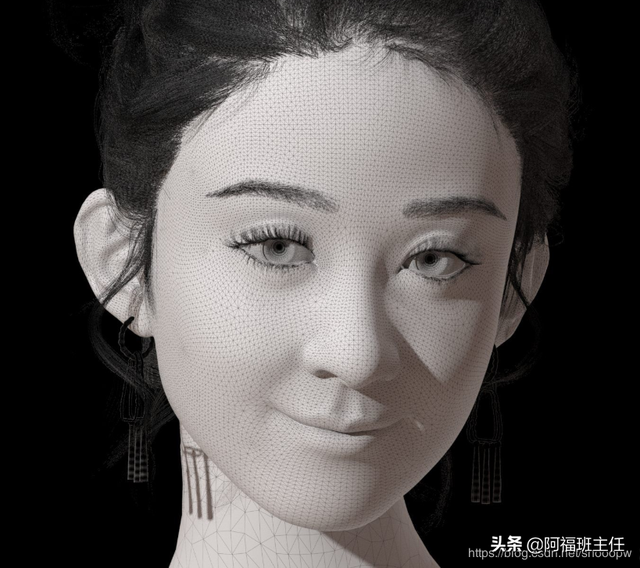 3D建模：极限精度挑战-仿真女神赵丽颖