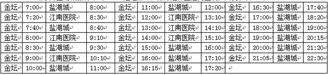 金坛发布关于城乡公交班次实施整体优化调整的通告