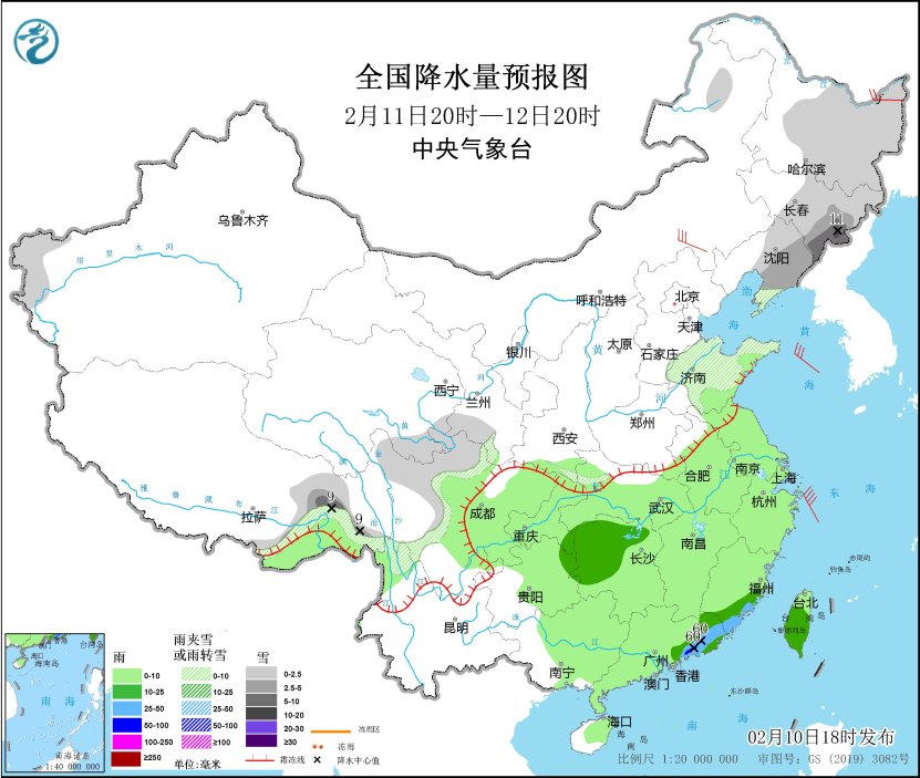 新一股冷空气影响我国 中东部有大范围弱降水