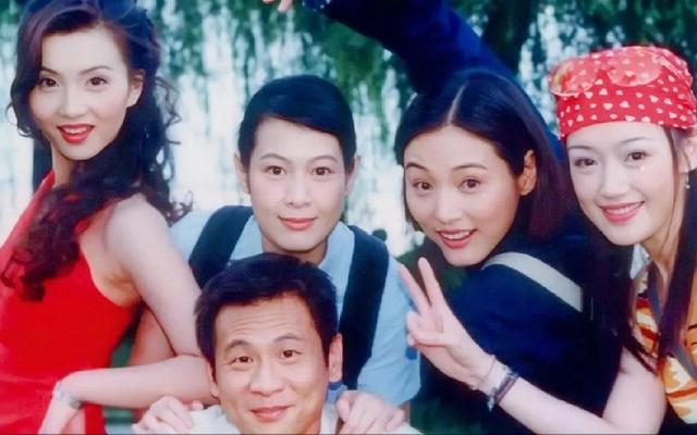 1995年，古天乐与张延婚纱照广告，男帅女靓，羡煞旁人！